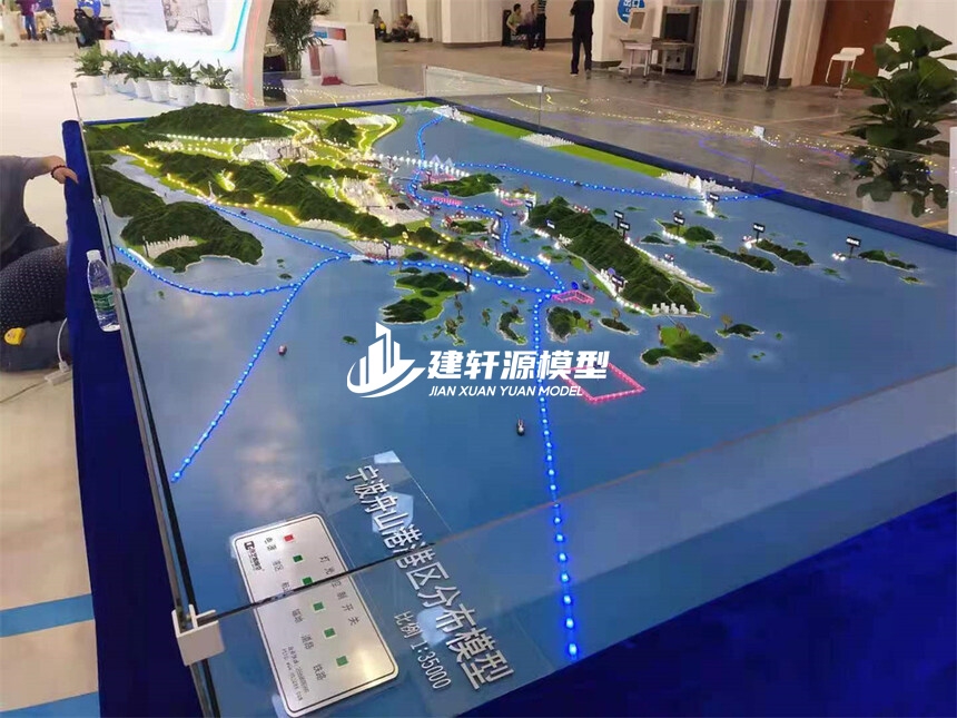 浙江地形地貌模型